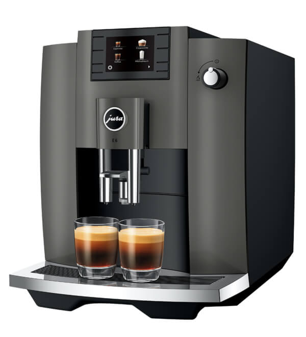 Jura E6 Dark inox EC April deal Vos Koffie