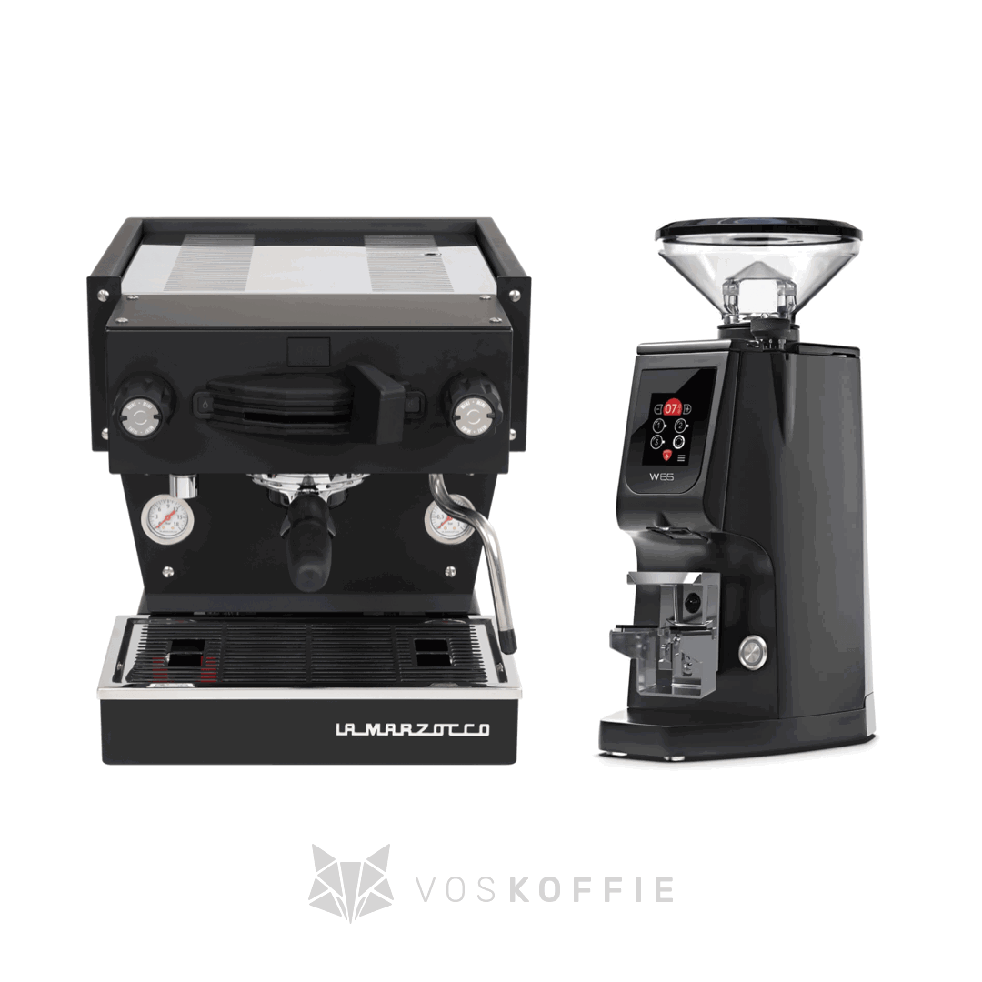 Pakketdeal - La Marzocco Linea mini R Zwart + Eureka Atom W65 zwart