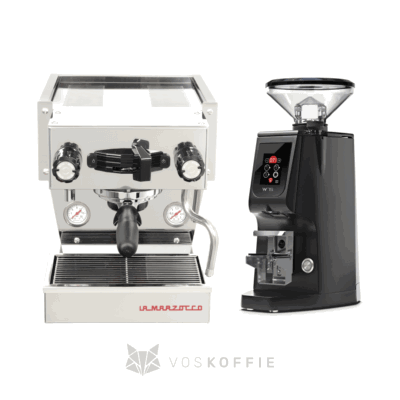 Pakket deal - La marzocco Linea micra RVS + Eureka Atom W75 - zwart
