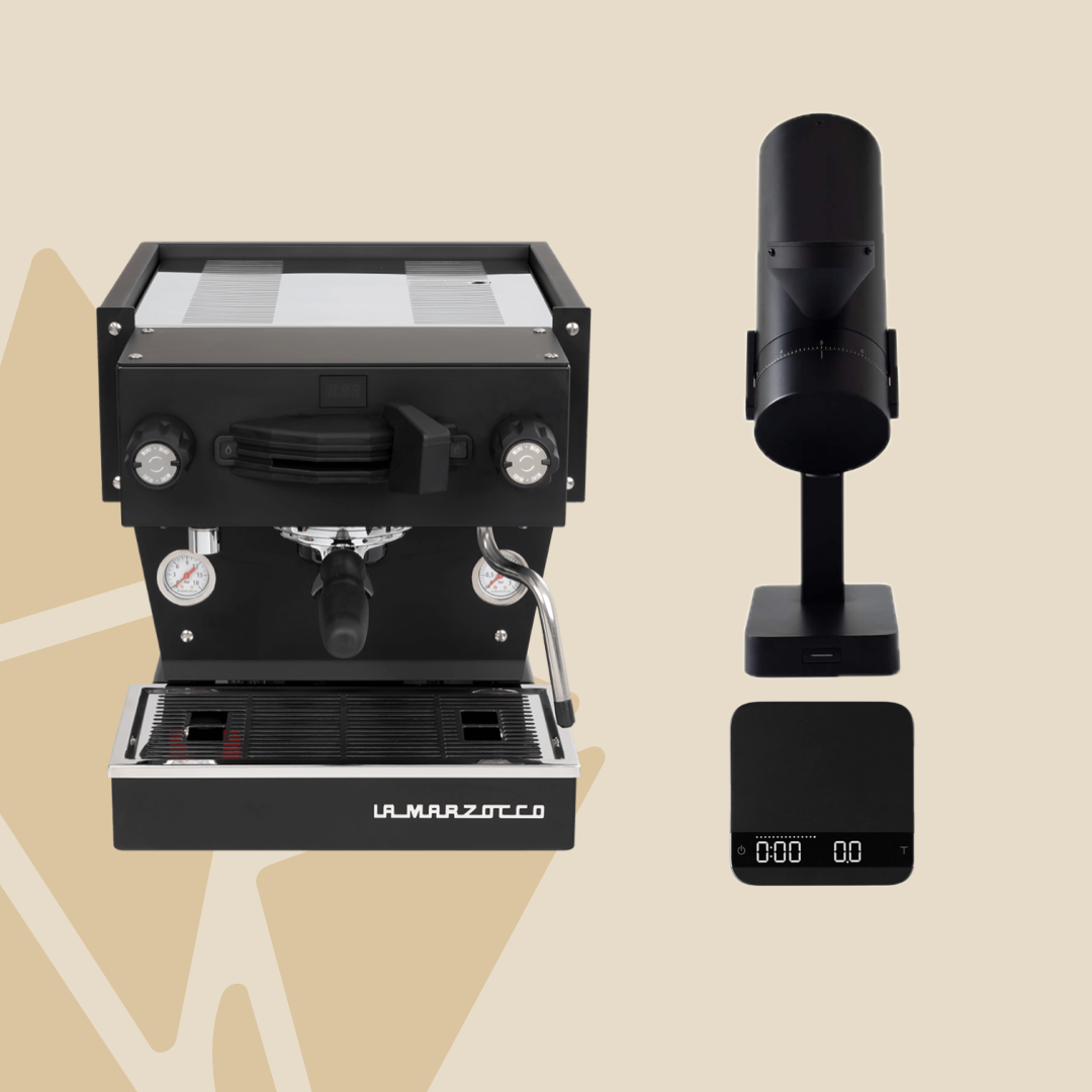 Vos Koffie - La Marzocco Linea Mini R Zwart + Acaia Orbit Zwart + Acaia Lunar Scales Zwart