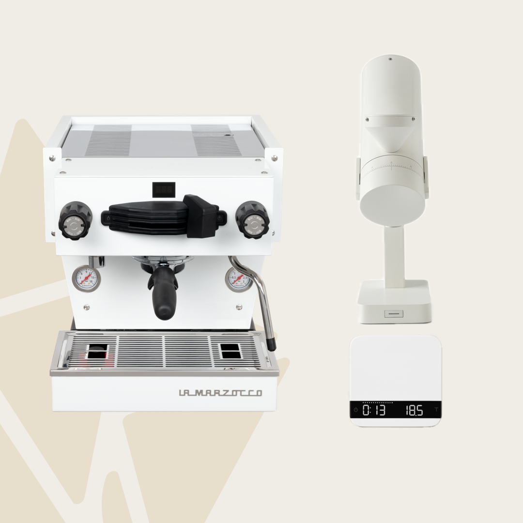 Vos Koffie - La Marzocco Linea Mini R Wit + Acaia Orbit Wit + Acaia Lunar Scales Wit