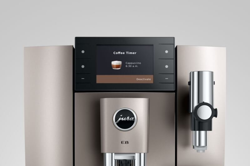 Vos Koffie - Jura E8 (ED) - Midnight Silver - Scherm